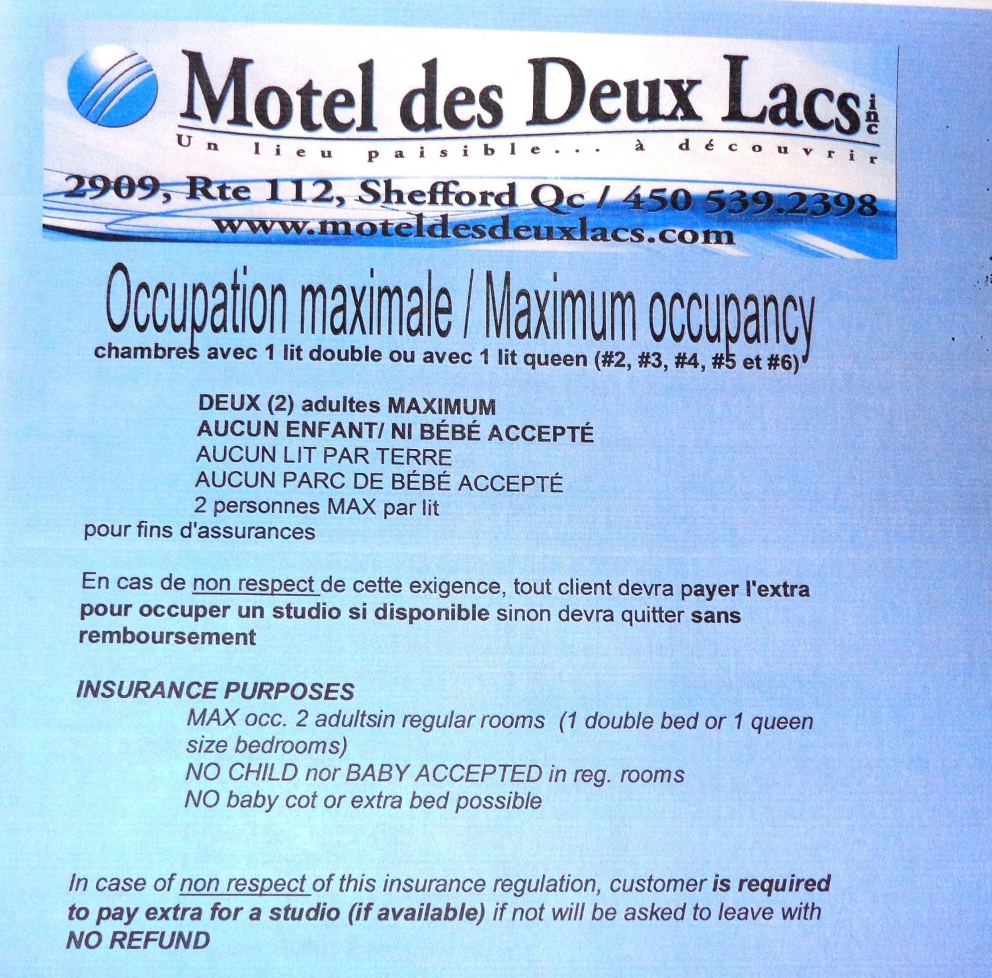 Motel Des Deux Lacs Waterloo 部屋 写真